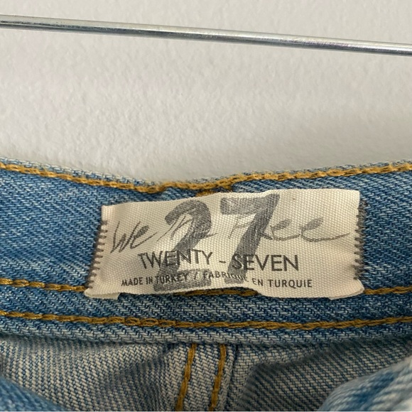 Free People We the Free Maggie Mid-Rise Straight Leg Jean in Light Stone Wash - Picture 9 of 11